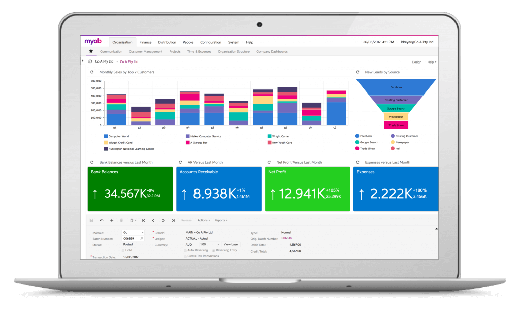 MYOB Advanced A Single Digital Business Platform for your Business